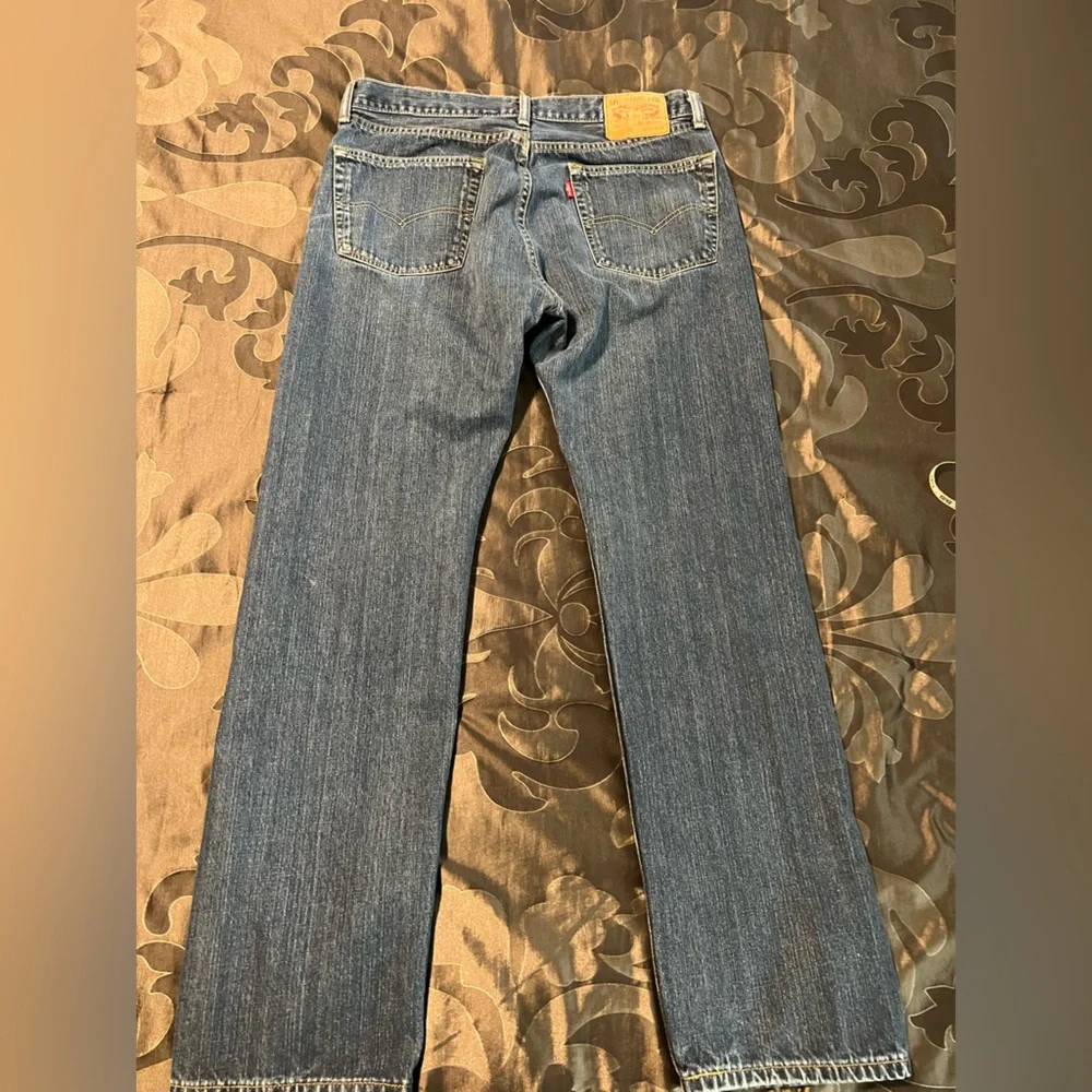 Levi's 505 Men's Dark Blue Straight Jeans 36x34
